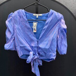 Miss Selfie Shimmer Crop Top